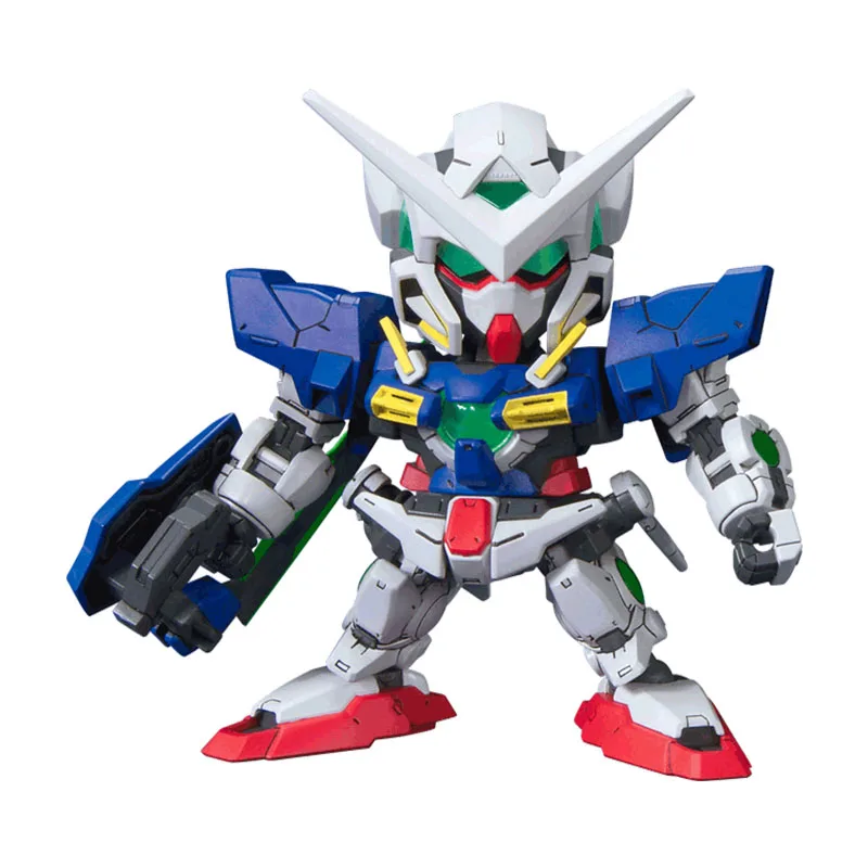 Bandai Gundam Model Kit Anime Figure SD BB 334 GN-001 Exia Repair II Genuine Gunpla Model Action Toy Figure Toys for Children