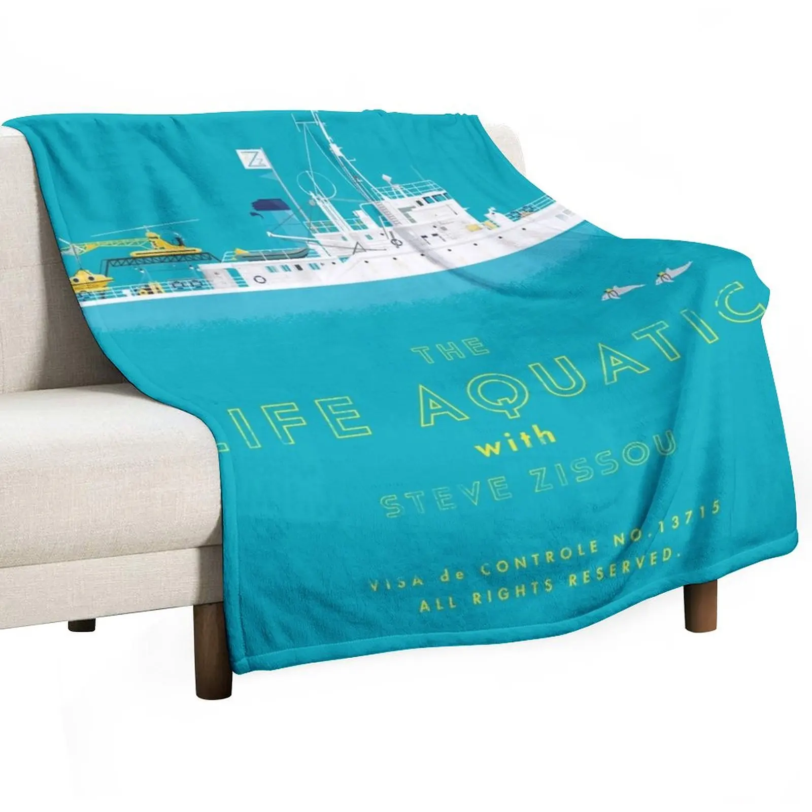 The Life Aquatic with Steve Zissou Throw Blanket Beach heavy to sleep Hair christmas decoration Kid'S Giant Sofa Blankets