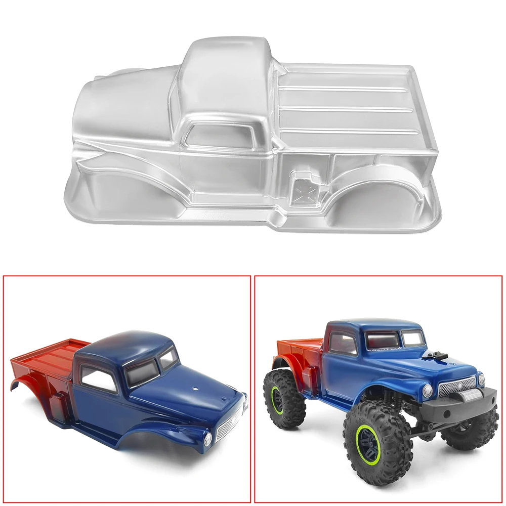 MIBIDAO Plastic Clear Car Body Shell for Axial SCX24 90081 Deadbolt AXI00004 1/24 RC Crawler Car Truck Model Upgrade DIY Parts