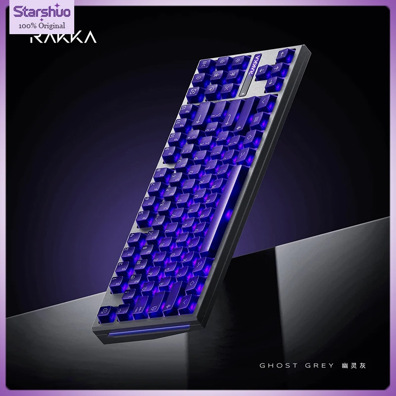 Genuine RAKKA EDGE80 Low-Latency RGB Transparent Keycap Aluminum Alloy Magnetic Switch Gaming Keyboard