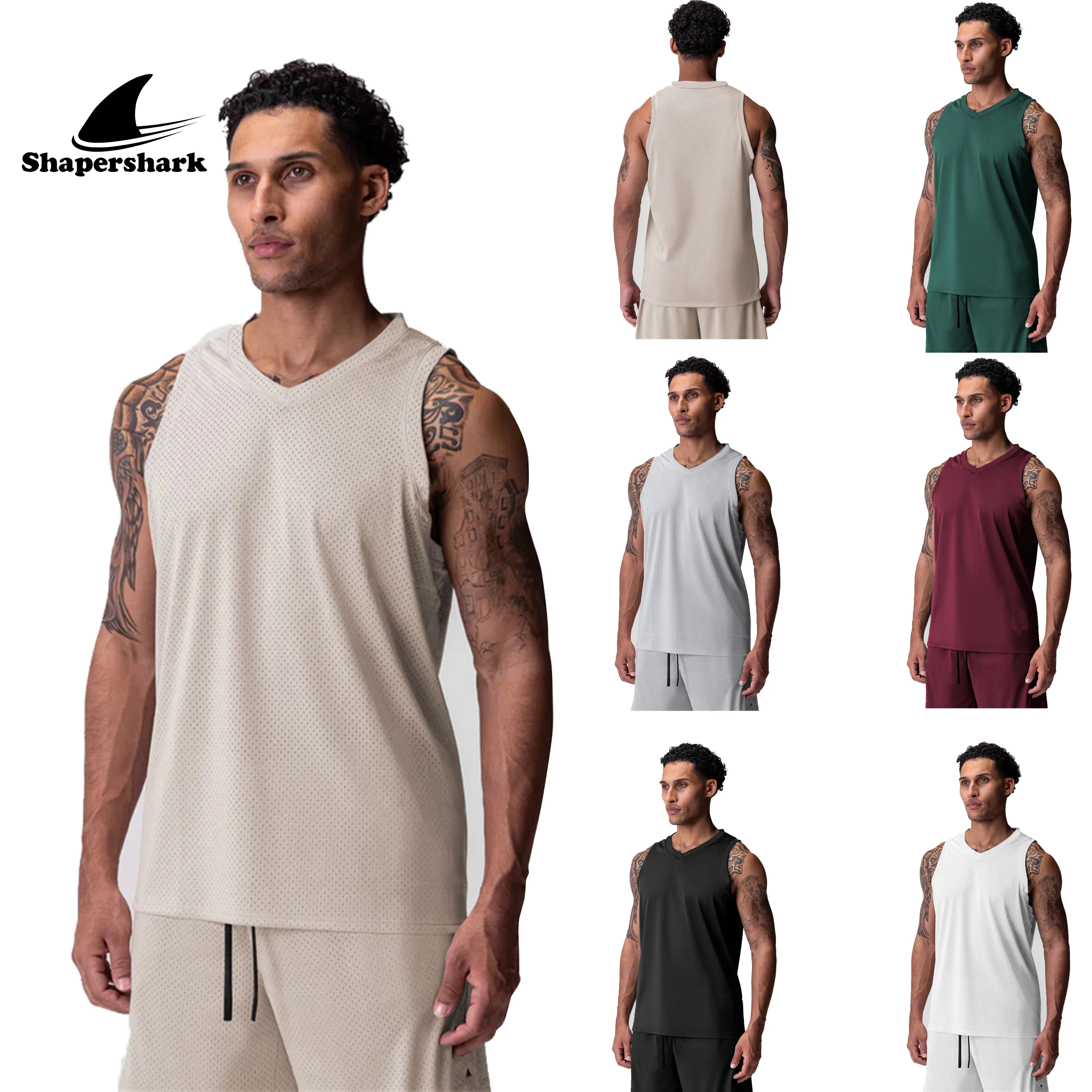 Running Gear Tank - Men's clothes tank top Gym t-shirt