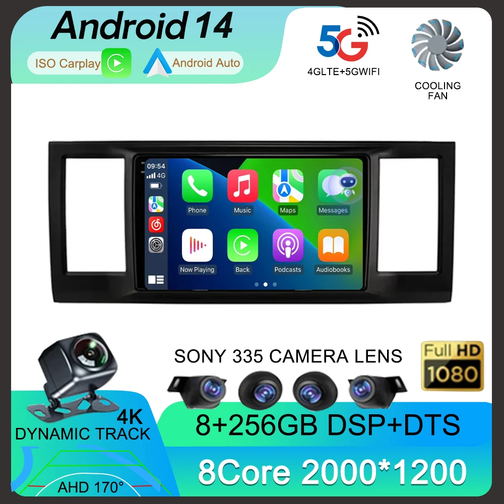 

Android 14 For VW Volkswagen Caravelle 6 T6.1 T6 2015 - 2020 Car Radio Multimedia Video Player Navigation GPS Auto NO 2 Din