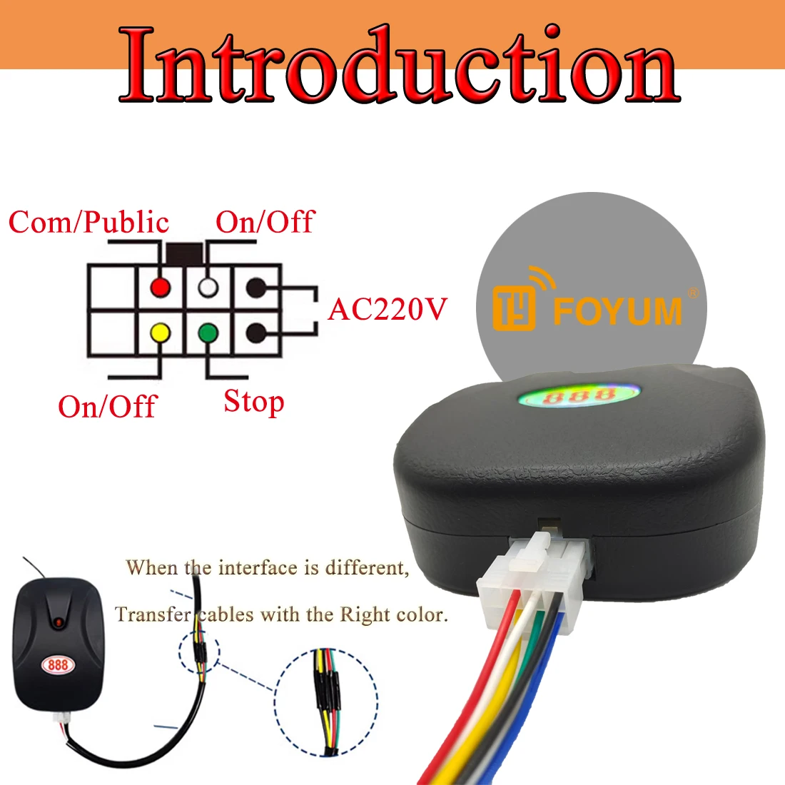433MHz AC220V Factory Direct Sales External Motor Chain Motor Controller, Garage Door Roller Shutter Control Box Receiver，A Set