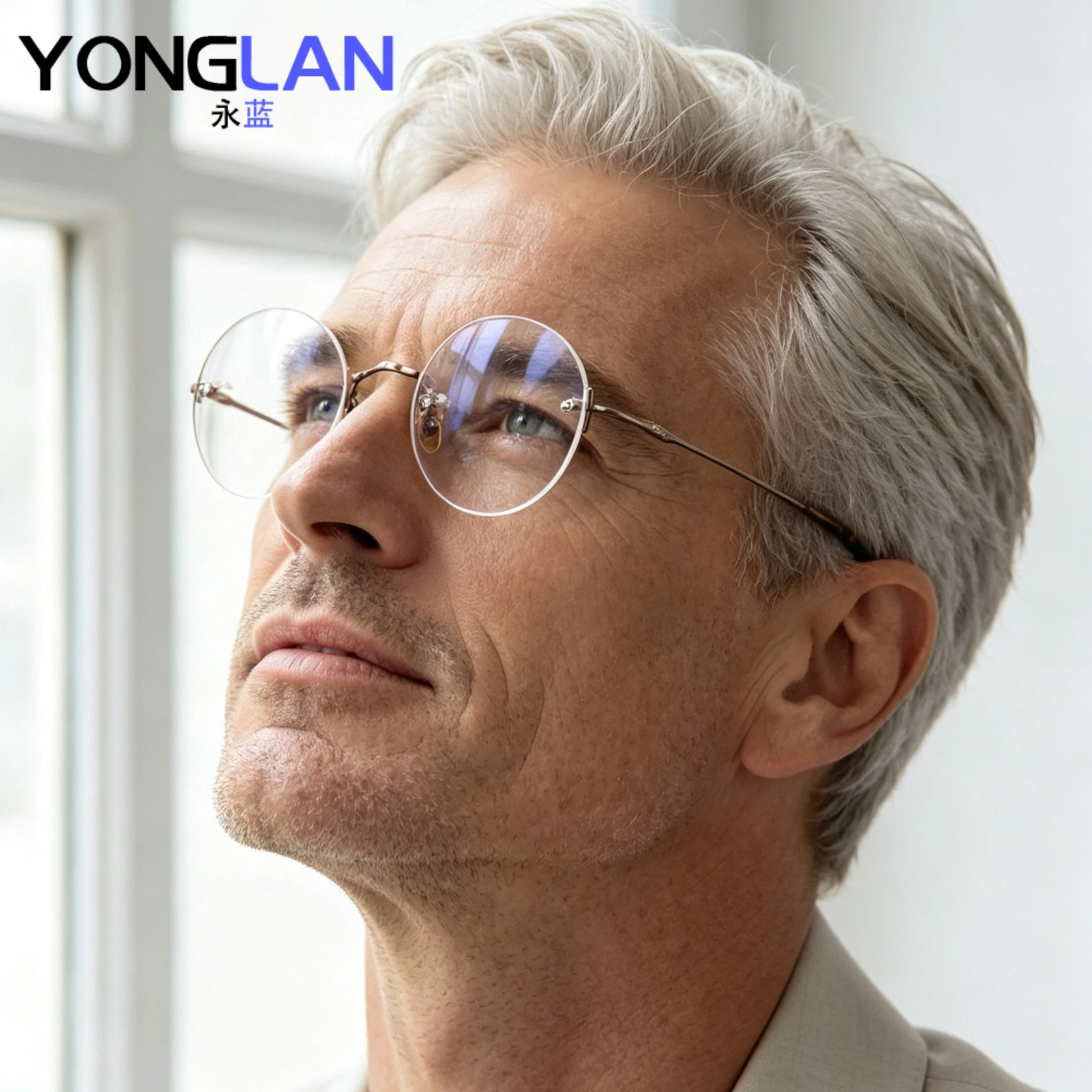 NEW Pure Titanium Round Rimless Glasses Frame Simple Fashion Men Women Small Faces Eyeglasses Light Weight Frameless Spectacles