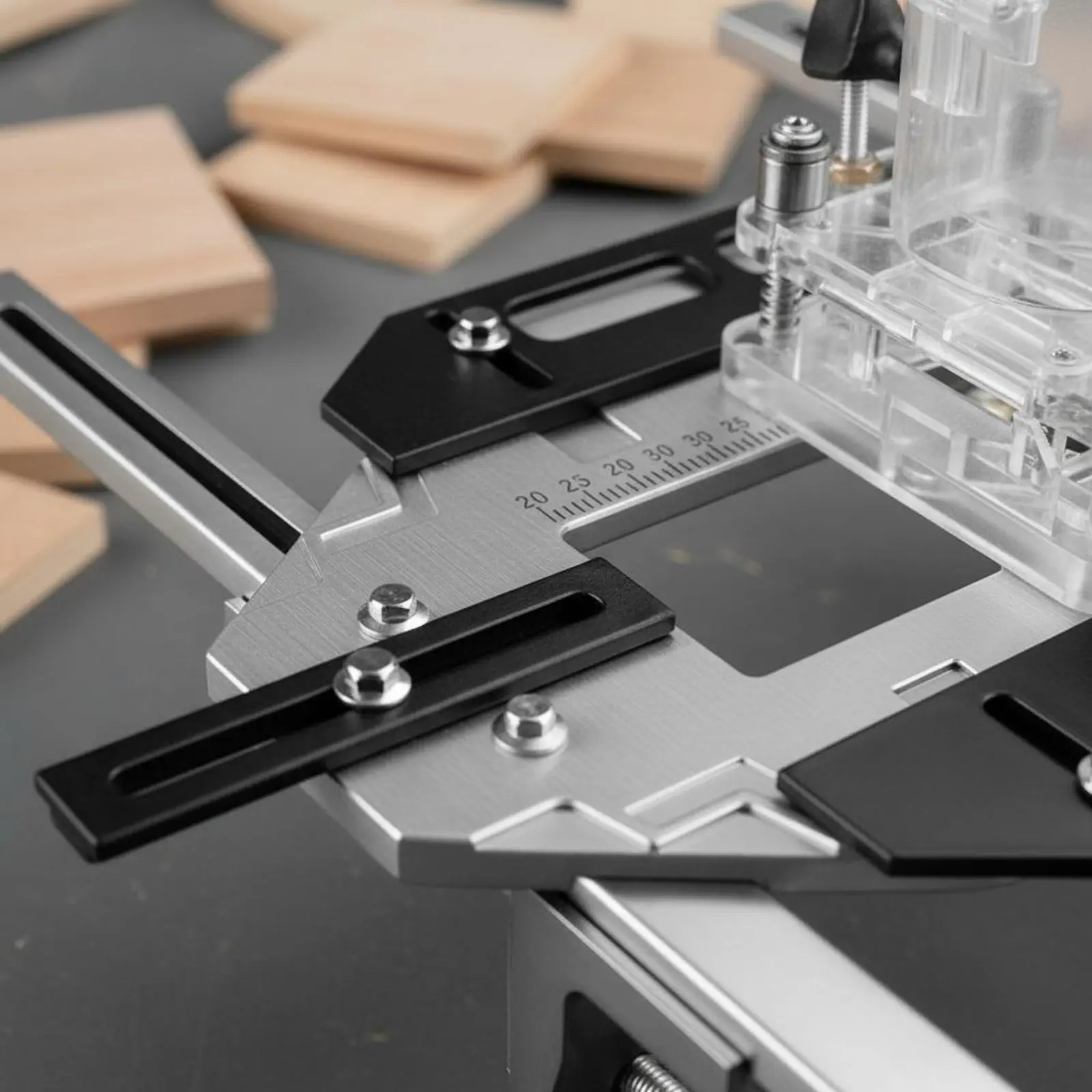 Door Hinge Installation Jig Large Clamping Distance Wooden Door Slotting Guide Router Slotting Guide Aluminum Alloy Frame