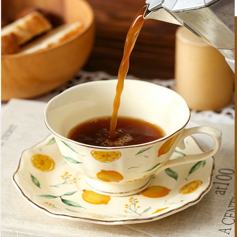 Taza de café de cerámica con d - Lemon Tea Coffee reseña y precio