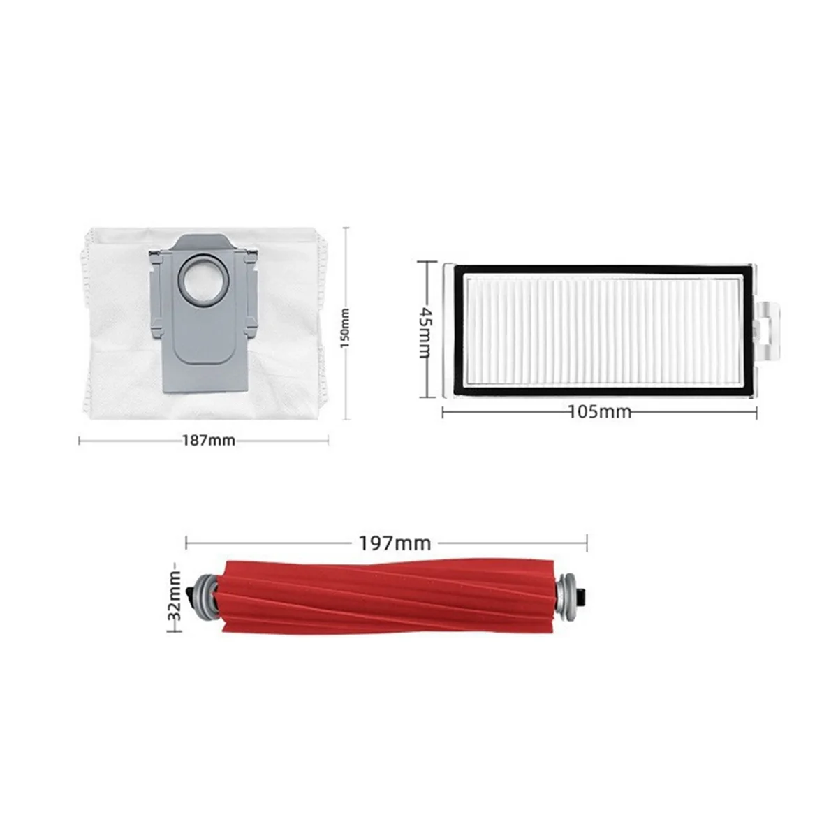 로봇 진공 청소기 액세서리, Max 더스트 백, Hepa 필터 부품, Max + / T8 걸레 천