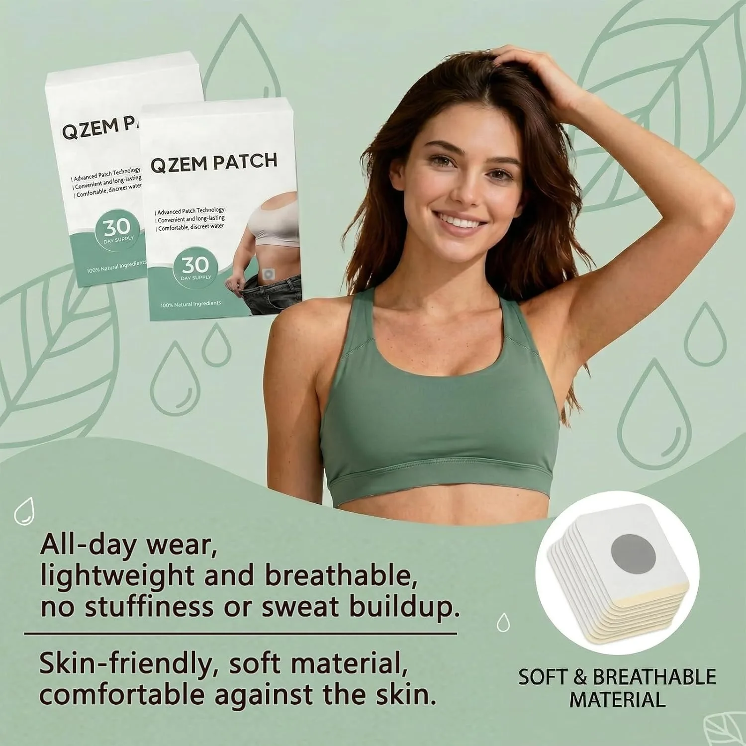 Click to see full view New Rejuvacare Qzem Body Patch, Easy Daily Application, Comfortable & Discreet, Non-Irritating, Gentle &