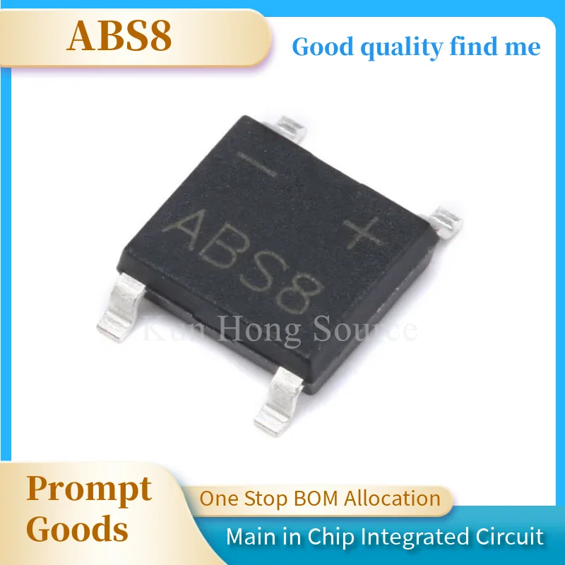 1pcs ABS10 SOP-4 SMD ABS210 ABS8 MB6M MB10M MB10F MB6S MB8S MB8F MB6F MB10S DIP-4 Rectifier bridge pile IC chip