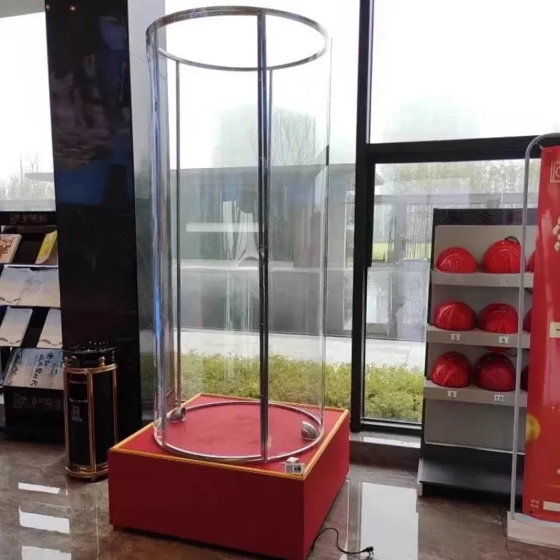 Real Version Acrylic Grab Money Machine, Viral Internet Celebrity Cash Catching Equipment for Mall & Event Activities