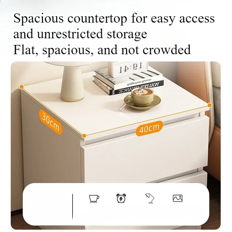 Bedside table household simple small multi-functional with pumping storage locker rental house bedroom bedside small cabinet