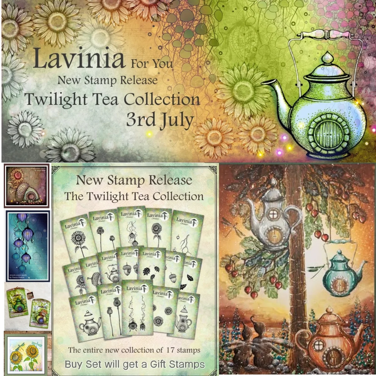 

The Twilight Tea Collection Sunflower Clear Stamps Honeycomb Stencil DIY Scrapbook Embossed Handcraft Paper Card Album Craft