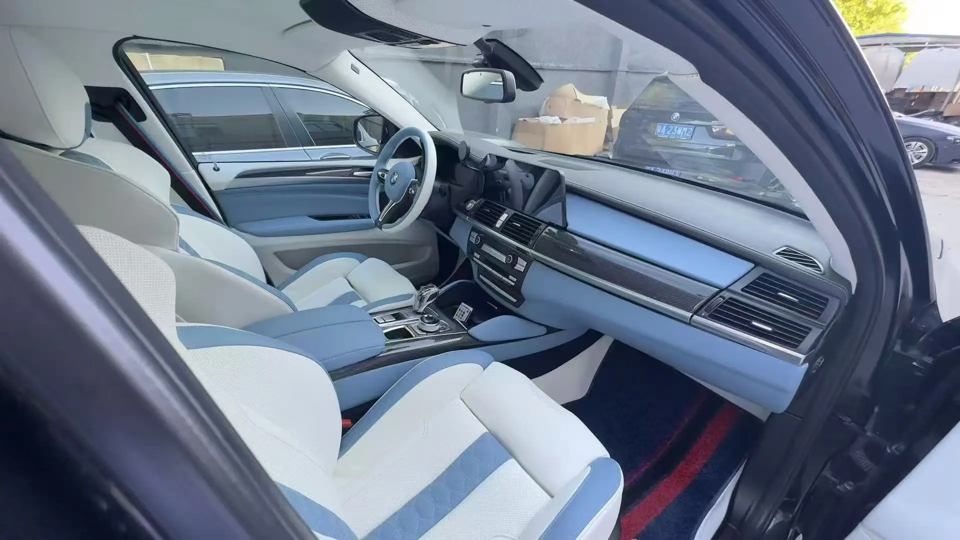 طقم إسفنجي مريح YLC لمقاعد 3 Series 5 X3 X5 ترقية إلى مقعد رياضي M3M5 #5