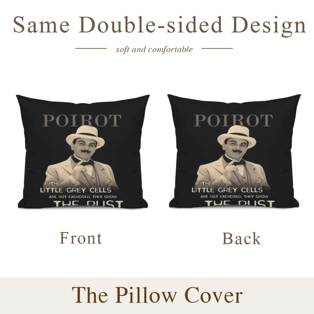 Poirot Pillowcase Cushions Cover Cushions Home Decoration Pillows For Sofa