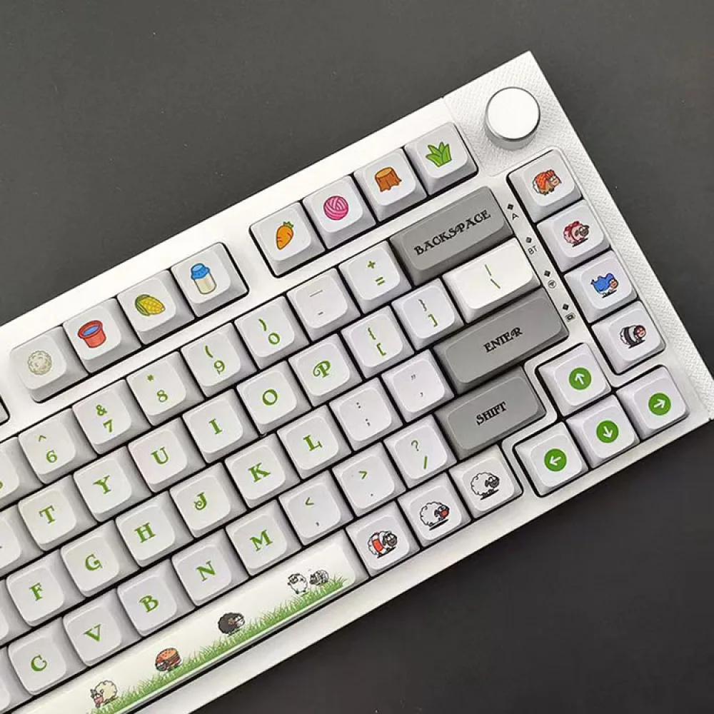 Ensemble de touches de clavier mécanique pour sublimation thermique, résistant à l'usure, accessoires de remplacement