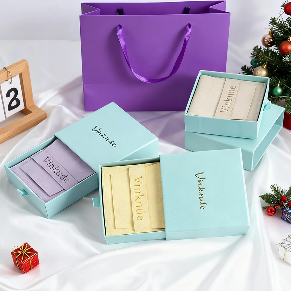 

Толстый ящик из крафт-бумаги, коробка для упаковки ювелирных изделий, ящики с логотипом, коробки для ожерелья, серег, браслета, кольца, чехол для хранения с сумкой