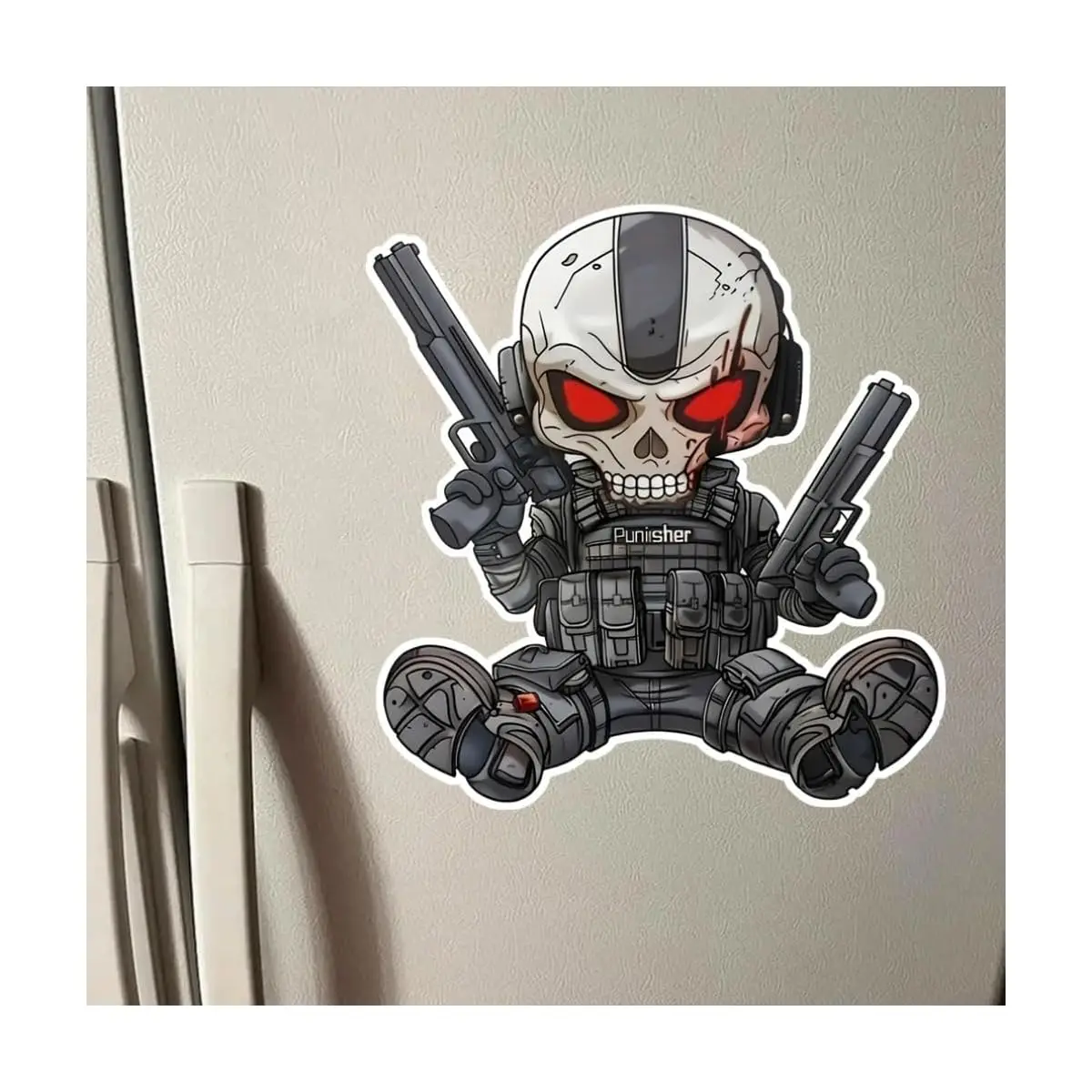 

1 шт., привлекательная наклейка-солдат с черепом, отлично подходит для скейтбордов, чехлов для телефонов, шкафчиков и подарков для любителей приключений