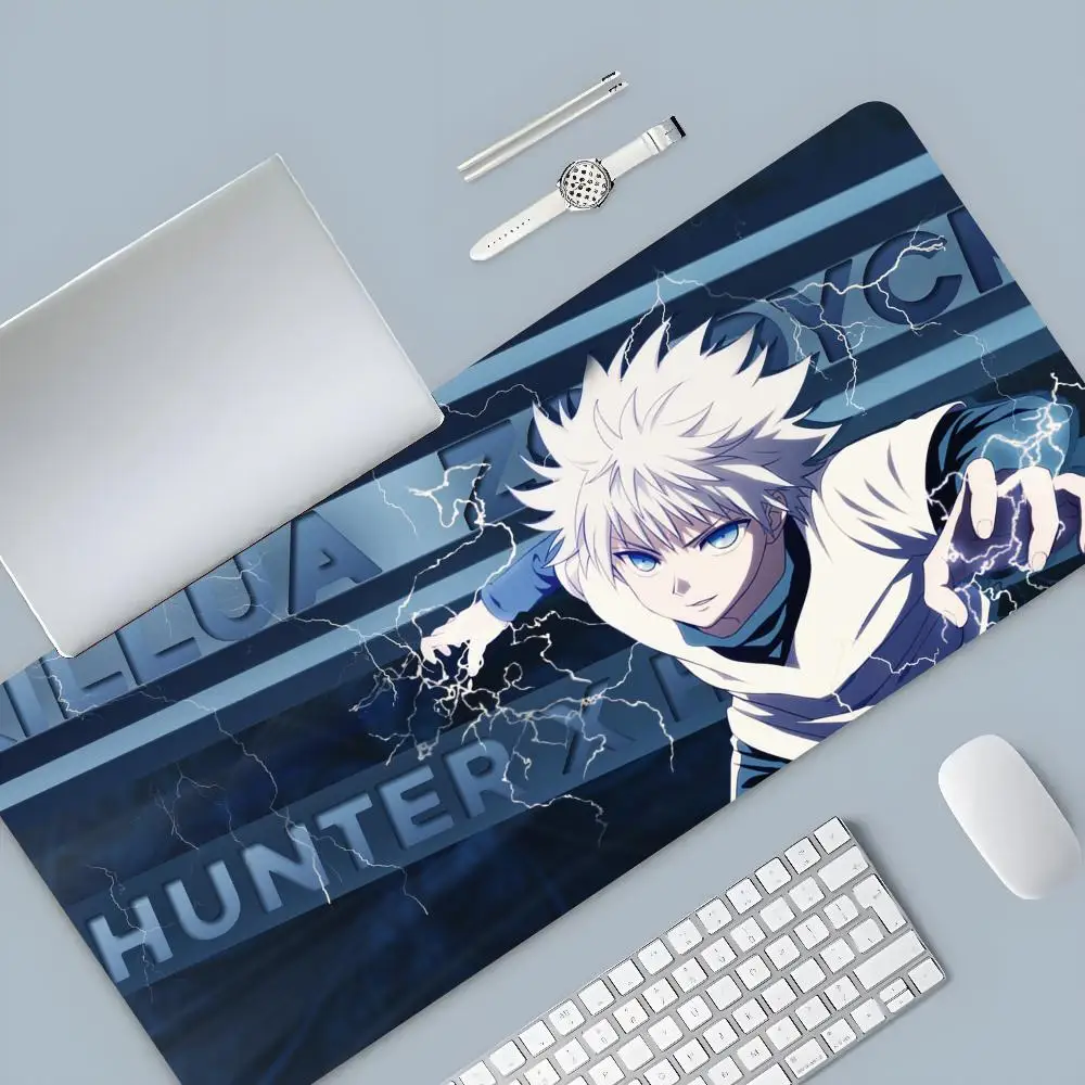 Anime Hunter x Hunter Killua Mouse Pad Cartoon Lockedge Large Gaming Pad Computer Gamer tastiera Mat Desk Mousepad per PC Desk P