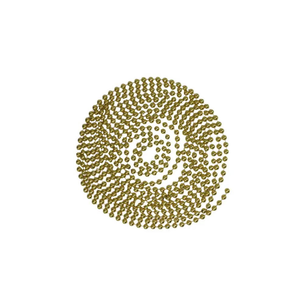 Round Heart Shape Beads Chain Garland Golden Fixed Plating Mirror Surface DIY Curtain Wedding Christmas Birthday Party