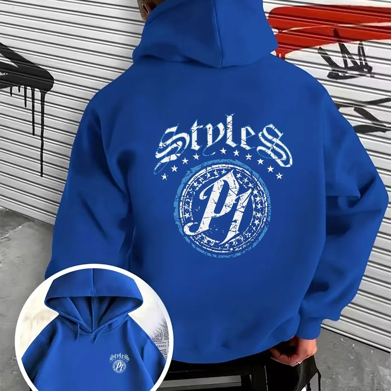 Family Bond Daddy Daughter Silhouette Double Side Printed Loose Fit Unisex Oversized Fleece Hooded Pullover