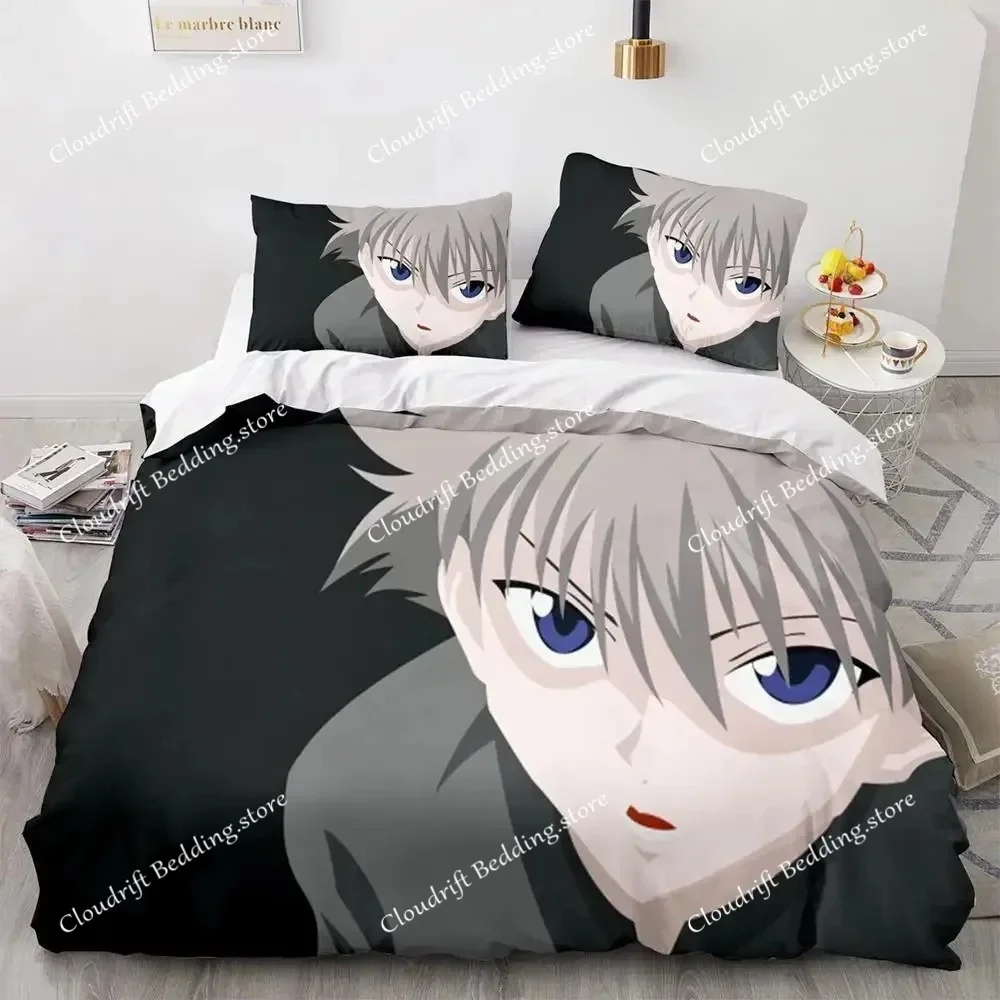 

Fashion 3d Printing Anime Hunter × Hunter Bedding Set Single Twin Full Queen King Size Bed Set Adult Kid Bedroom Duvet cover Set