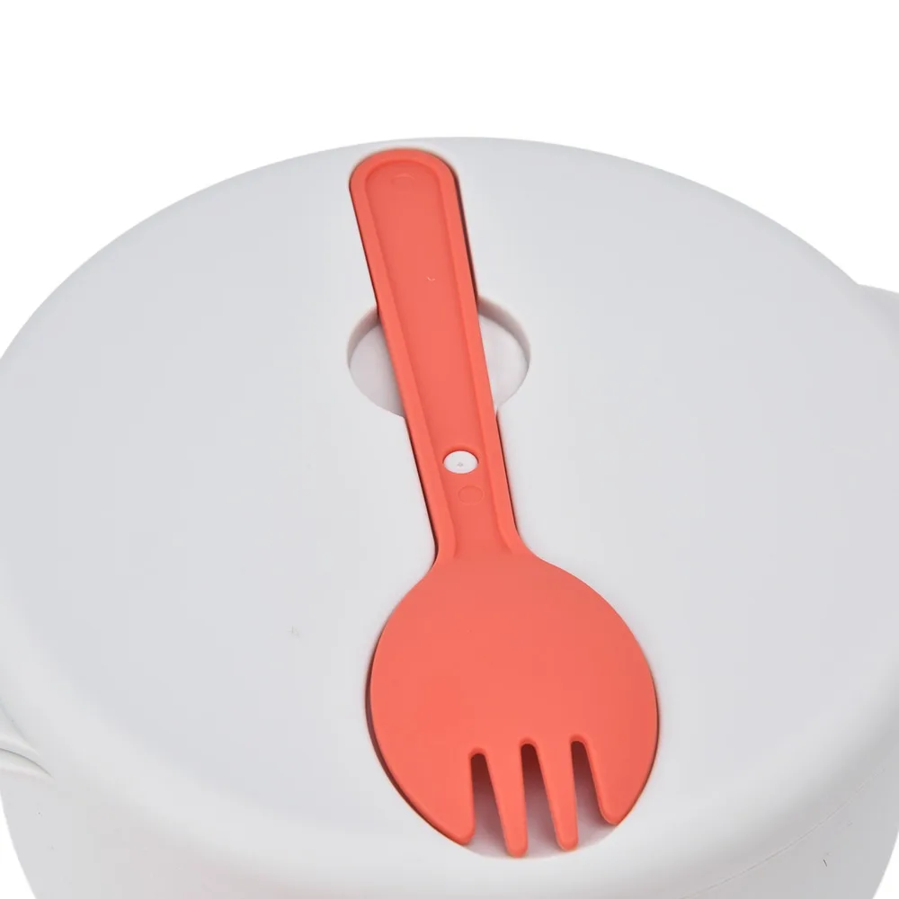 2L Capacity Microwave Vegetables Cooker Multi Layer Stackable PP Microwave Steaming Container White Prevent Burns Handle