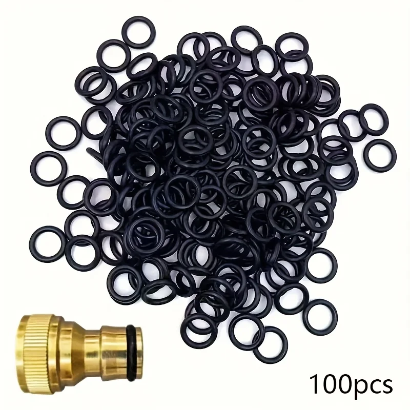100pcs Rubber O-Rings - Ideal for Garden Hoses, Quick Connect Systems, Faucets, Car Wash Guns, And Pumps, Garden Hose Sealing Pa