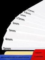 1 Pcs of ABS Plastic Board Suitable For DIY Building Model Parts Thickness: 0.5mm/0.8mm/1mm/1.5mm/2mm/3mm/4mm/5mm