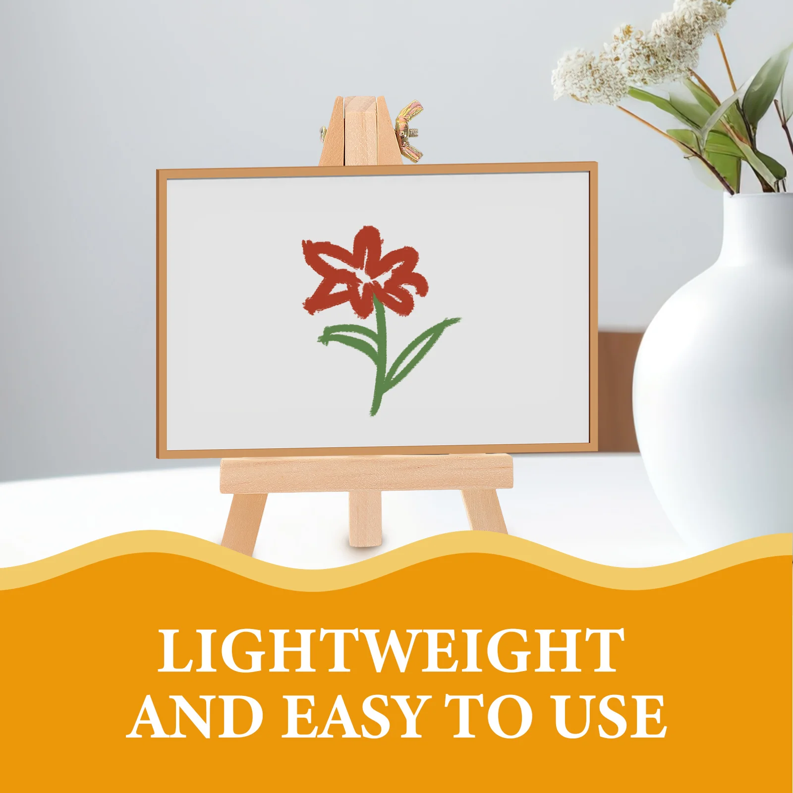 3 Pcs Small Easel Tabletop Wood Display Easel For Canvas Photo Frame Bracket Matted Artwork Framed Photographs Beechwood