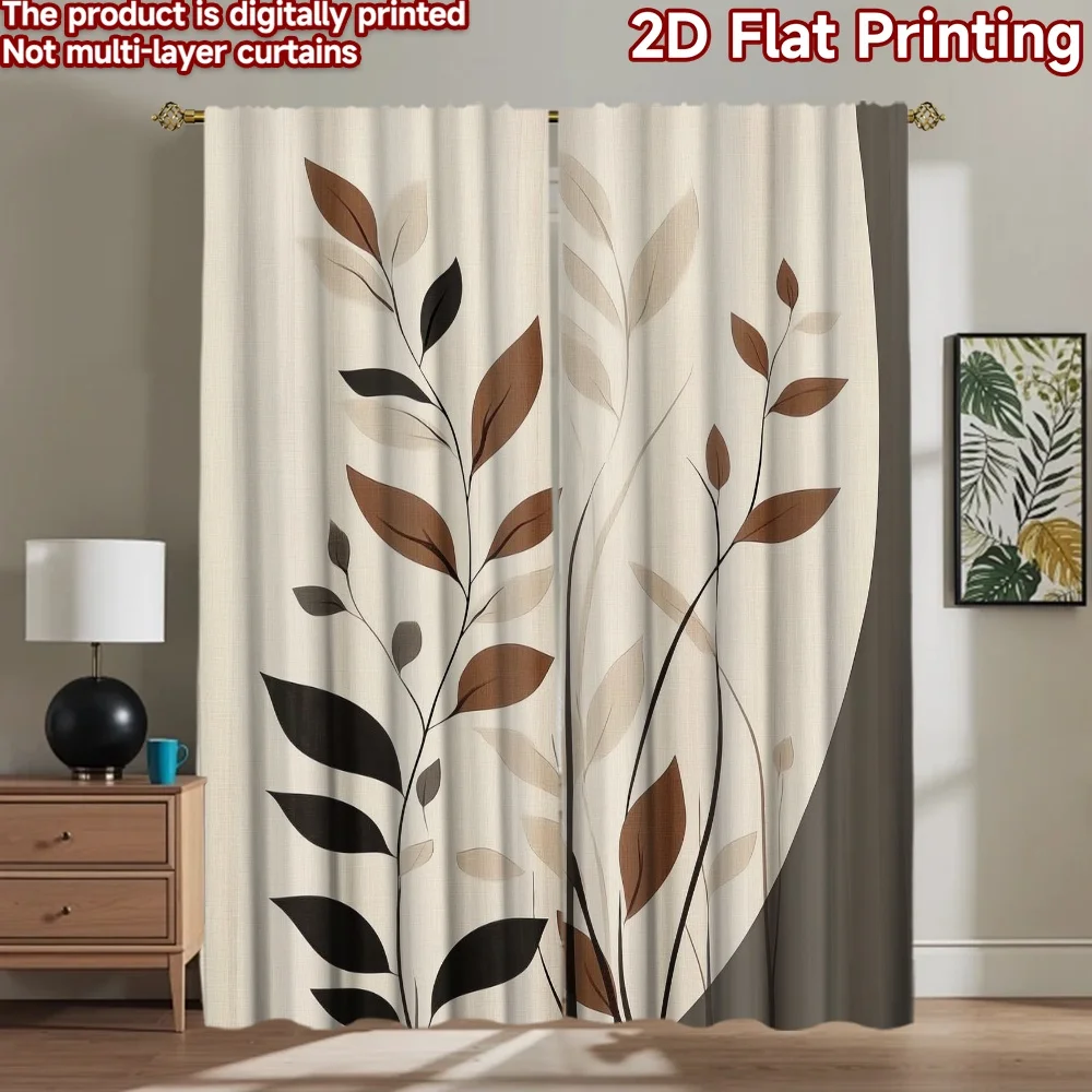 

1pc 2D flat Photography Backdrop Popular Photography Scene Banner Brown Leaves 100% Polyester Festive Wall Decor for Door, wall,