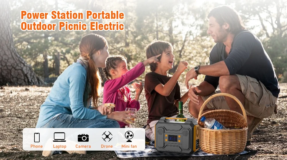 Battery Power Station for Phone 300W  Solar Energy System Power Station Energy System Storage Portable Power Station   R200