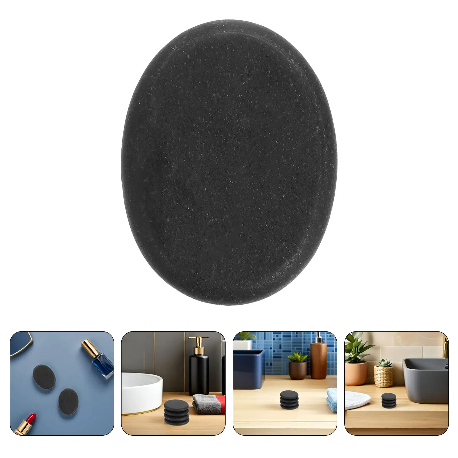 30 Pcs Massage Accessories for Home Hot Rocks Stones Essential Oil Heated Relaxation Warmer Spa Heating