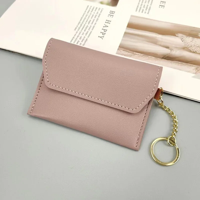 New Cute Wallets for Women Small Hasp Girl Credit Card Holder for PU Leather Coin Purse Female Wallet Short Purses for Women