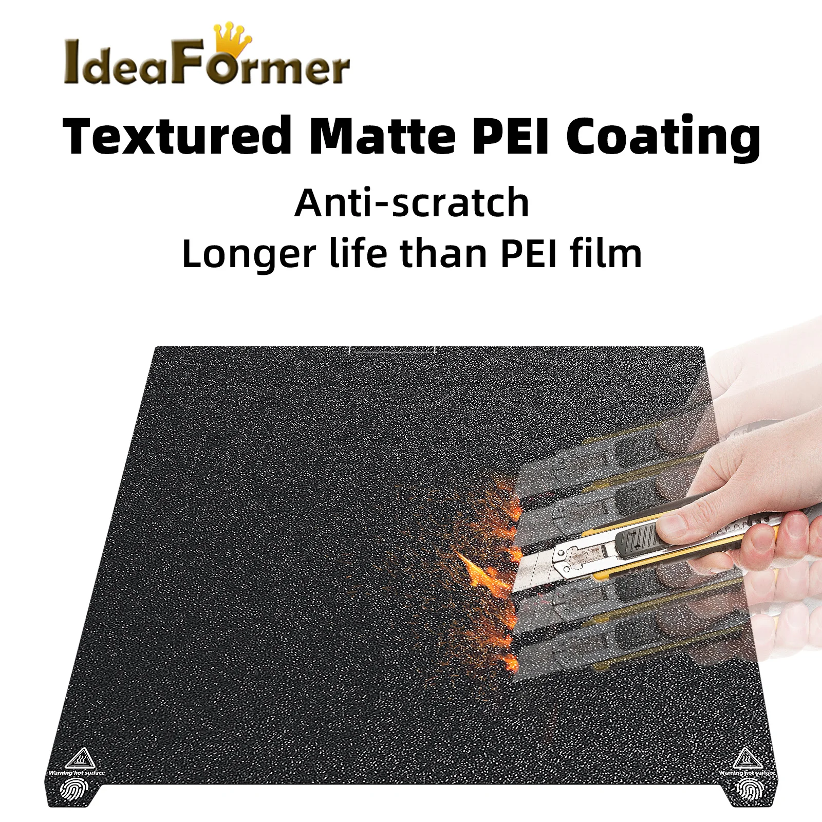 

Соединительная пластина 370X370 мм для Creality K2 Plus PEI, двухсторонняя, высокотемпературная деталь для 3D-принтера