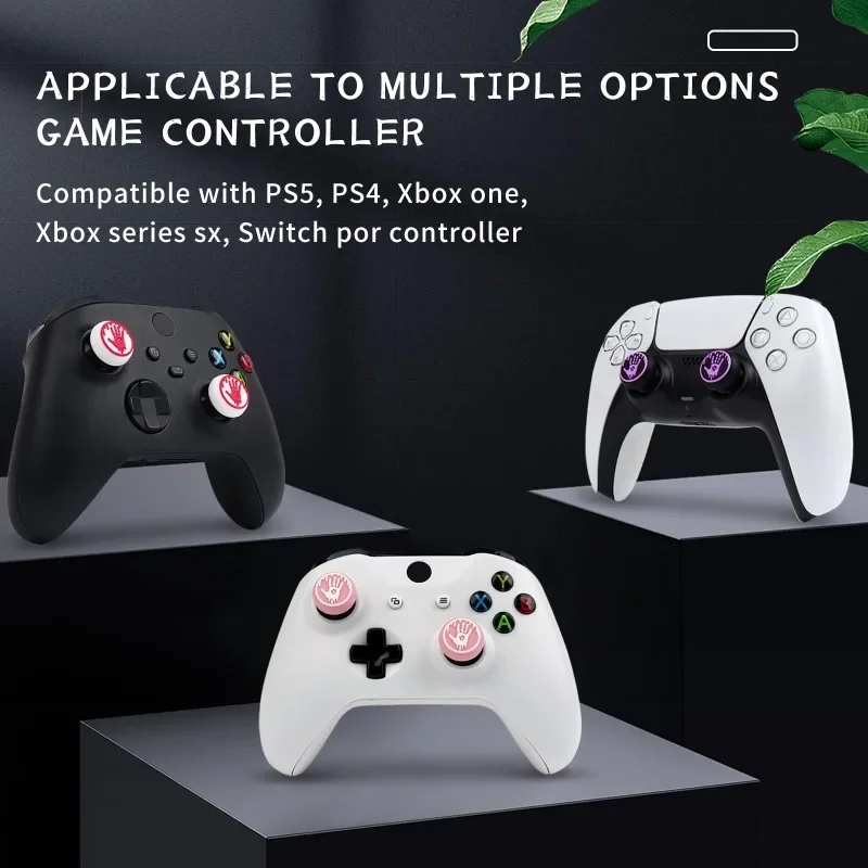 عصا تحكم من السيليكون الناعم لـ PS4 ، أغطية قبضة عصا تناظرية لـ PS5 ، Xbox ، وحدة تحكم بالمفتاح الاحترافي ، لوحة ألعاب ، ملحقات ألعاب الفيديو ، 4 ks