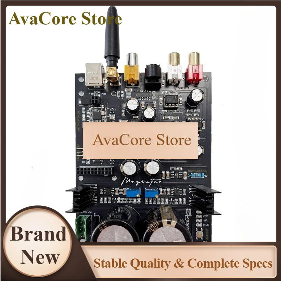 AvaCoreEs9039q2m Dac Decoding Board With Power Supply Usb Coaxial Optical Fiber Input