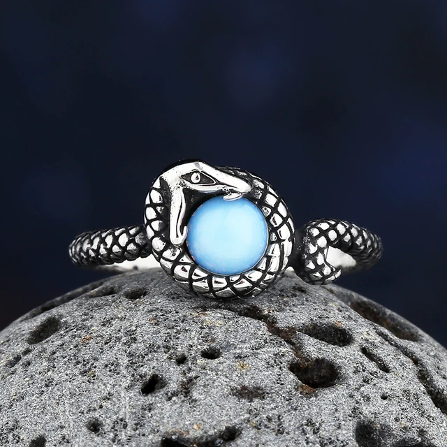 Anillo de serpiente de acero inoxidable 316L con piedra para hombres y mujeres joyeria para parejas y bodas buen detalle nueva moda 2023 envio directo AliExpress