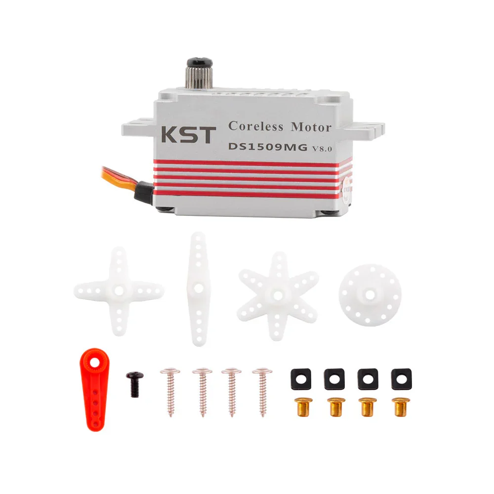 KST DS1509MG 12.8Kgf.cm 0.07sec Metal Gear Coreless Digital Servo de perfil bajo para aviones RC Cars