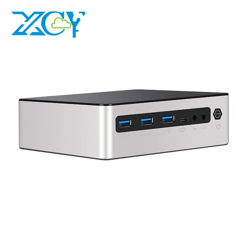 Mini PC Intel Ultra 7 155U Processor WiFi6 Dual Ethernet HDMI2.0 DP Type-C Windows 11 Supports 2x DDR5 2x M.2 NVMe SSD