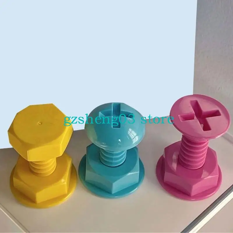 U75C 3PCS Forme à vis innovante Solution stockage vêtements vêtements commode pour les étudiants les locataires