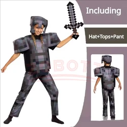 Boys Girls Diamond My Cos World Cosplay Costume Toys Enchanted Diamond Armor Outfit Steve Costumes Ender Dragon Costume