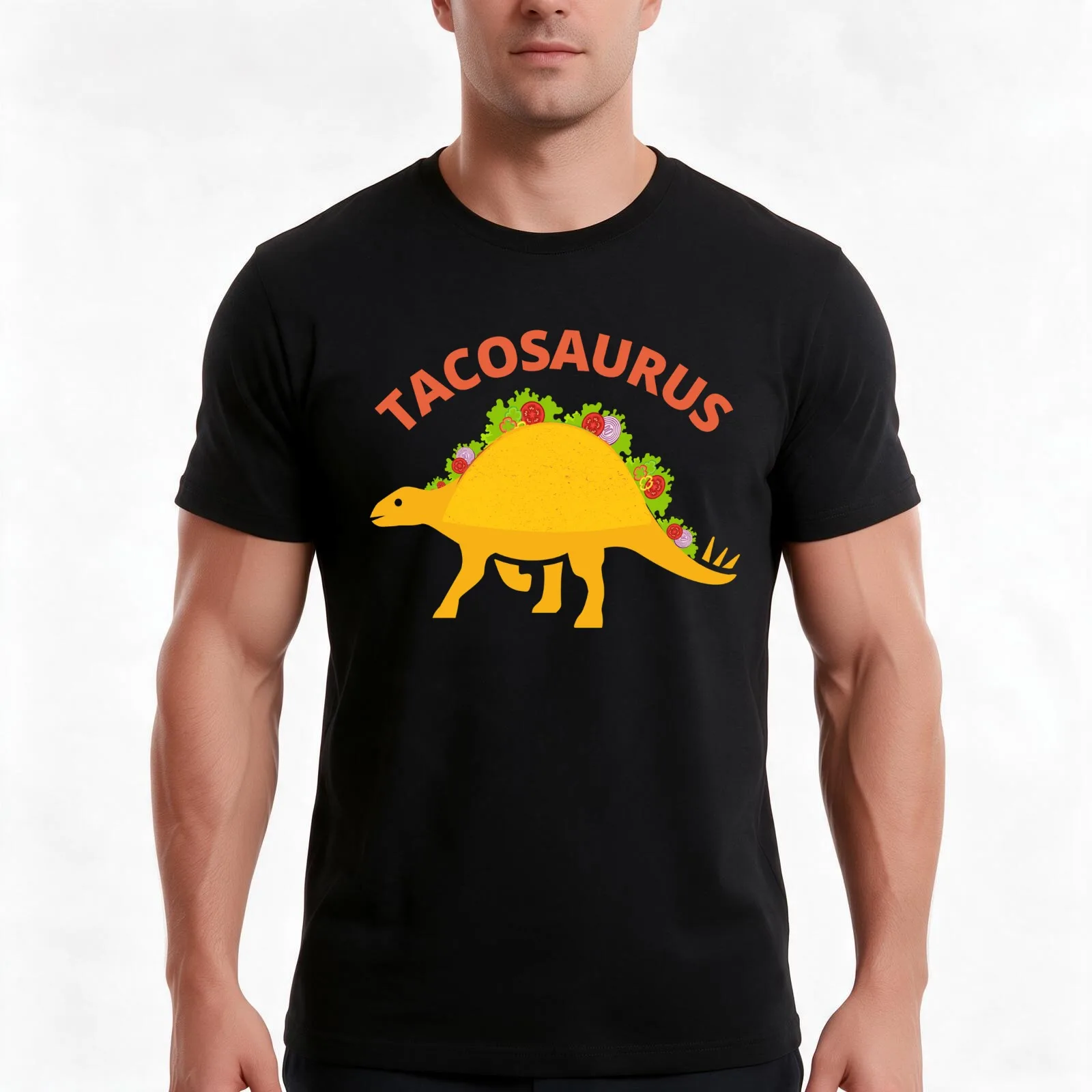 Tacosaurus,Taco saurus , Cinco de Mayo Taco Dinosaur T-Shirt, Summer Casual Cotton Tee, Oversized Streetwear Tops, 100% Cotton