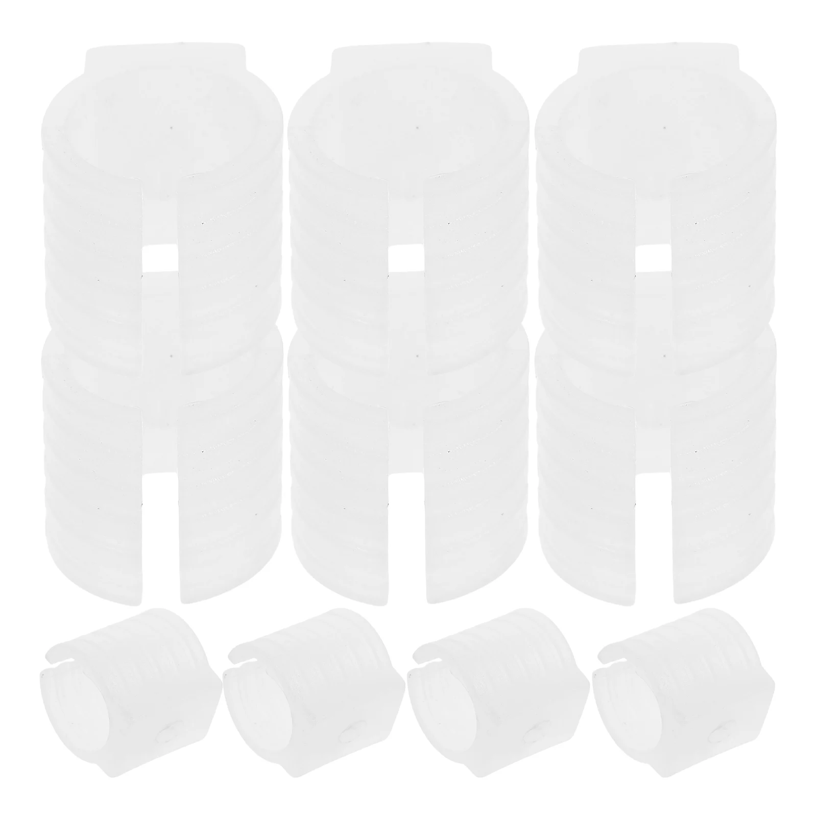 

10 Pcs Bow Shaped Chair U Shaped Plastic Tube Ergonomic Support Noise Reduction Floor Protectors Furniture Glides For Carpet