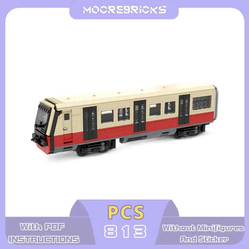 

MOC 8 Wide BR483 Electric Train Building Blocks Motorised Europe Germany Modern City S-Bahn Transit Passenger Car Bricks Adult