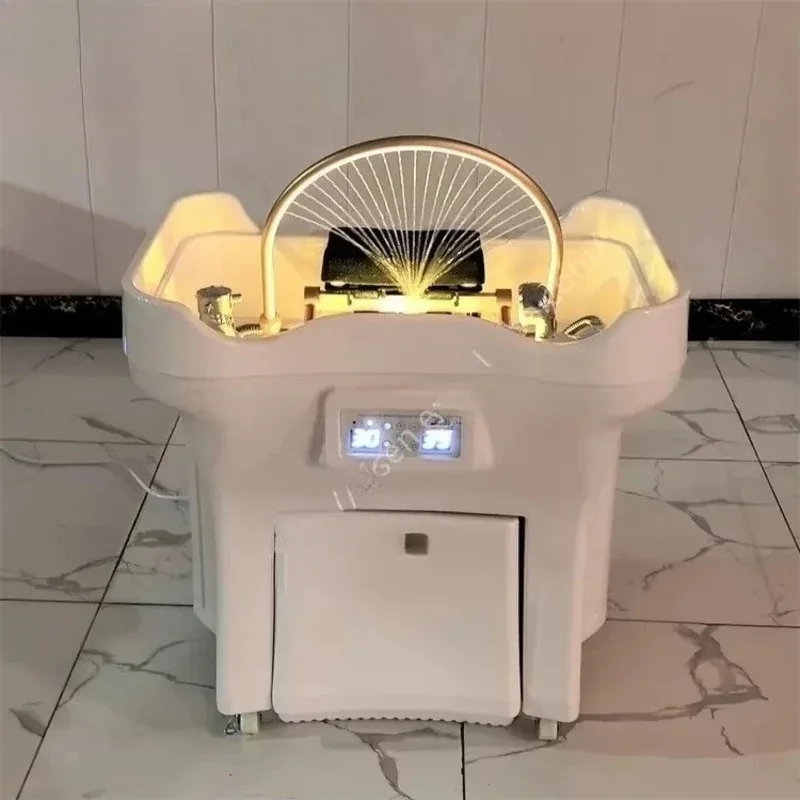 

New Luxury No-Duct Shampoo Bed, Fashionable ABS Material, Durable Portable No-Duct Shampoo Basin