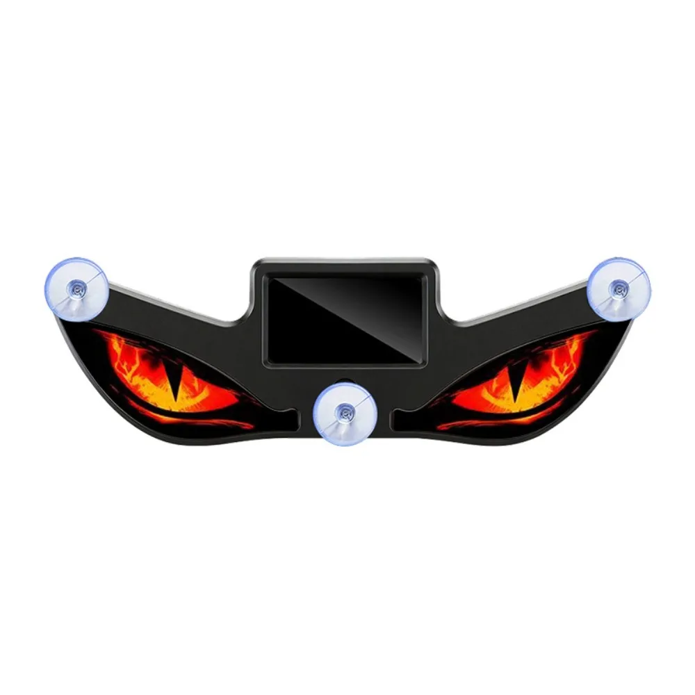 Creative Car Demon Eye Light Cool Suction Cup Installation LED Atmosphere Light Safety Flashing Rear Window Light