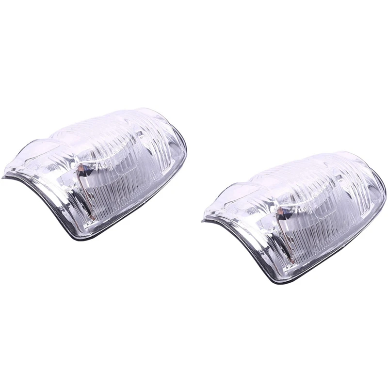 2Pair Right And Left Side Door Wing Mirror Clear Indicator Lens For Ford Transit Mk8 2014-Onwards