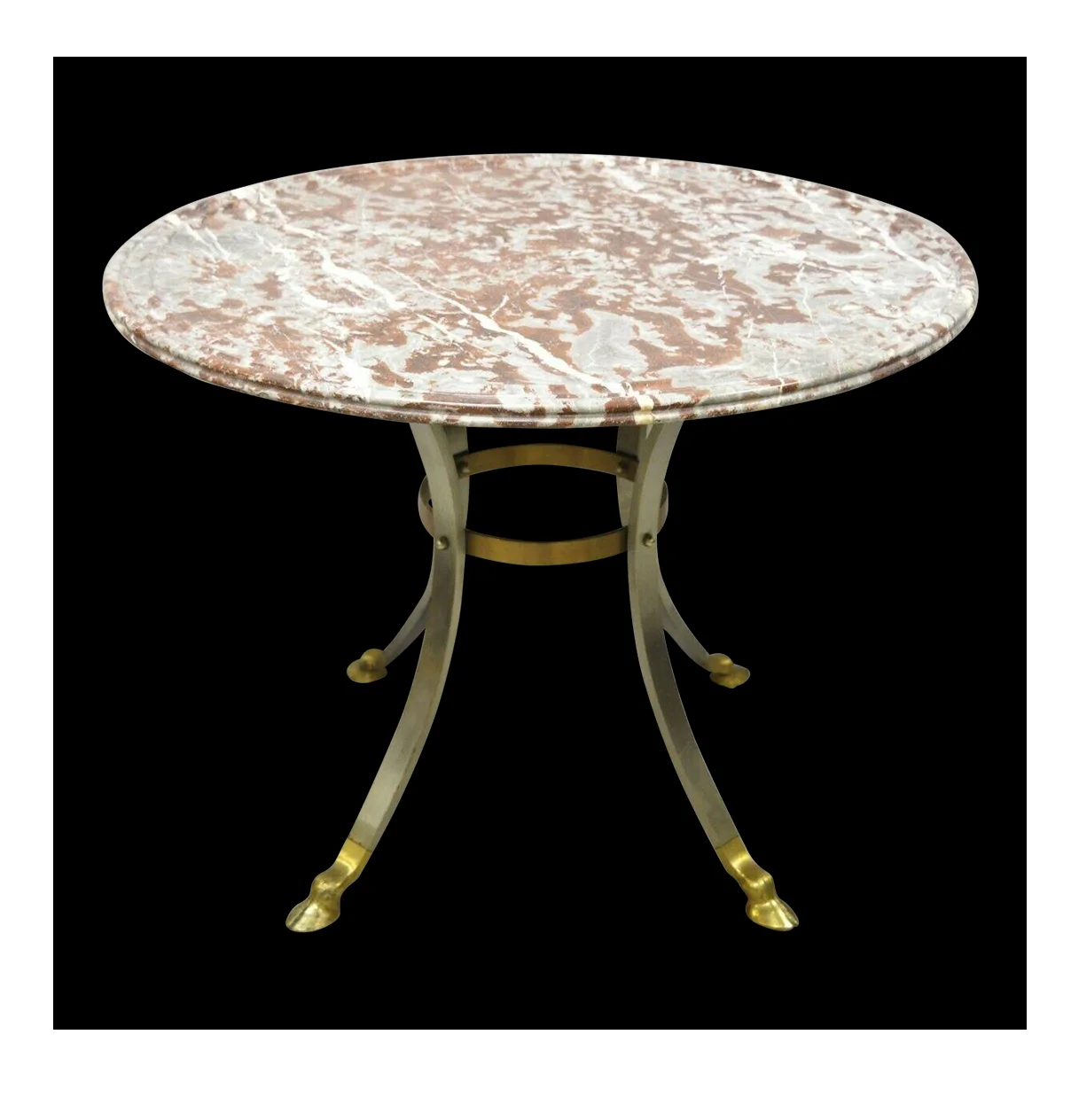 Hexagon Shaped Handcrafted Antique Design Marble & Brass Coffee Table Designer look Amazing Design Top Selling