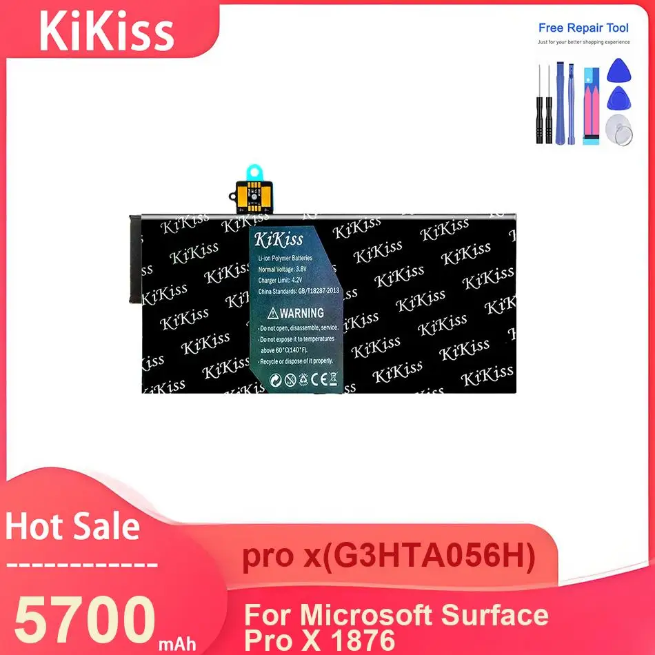 

Аккумулятор KiKiss для планшетов Microsoft Surface Pro X 1876, Pro X (G3HTA056H) 5700 мАч