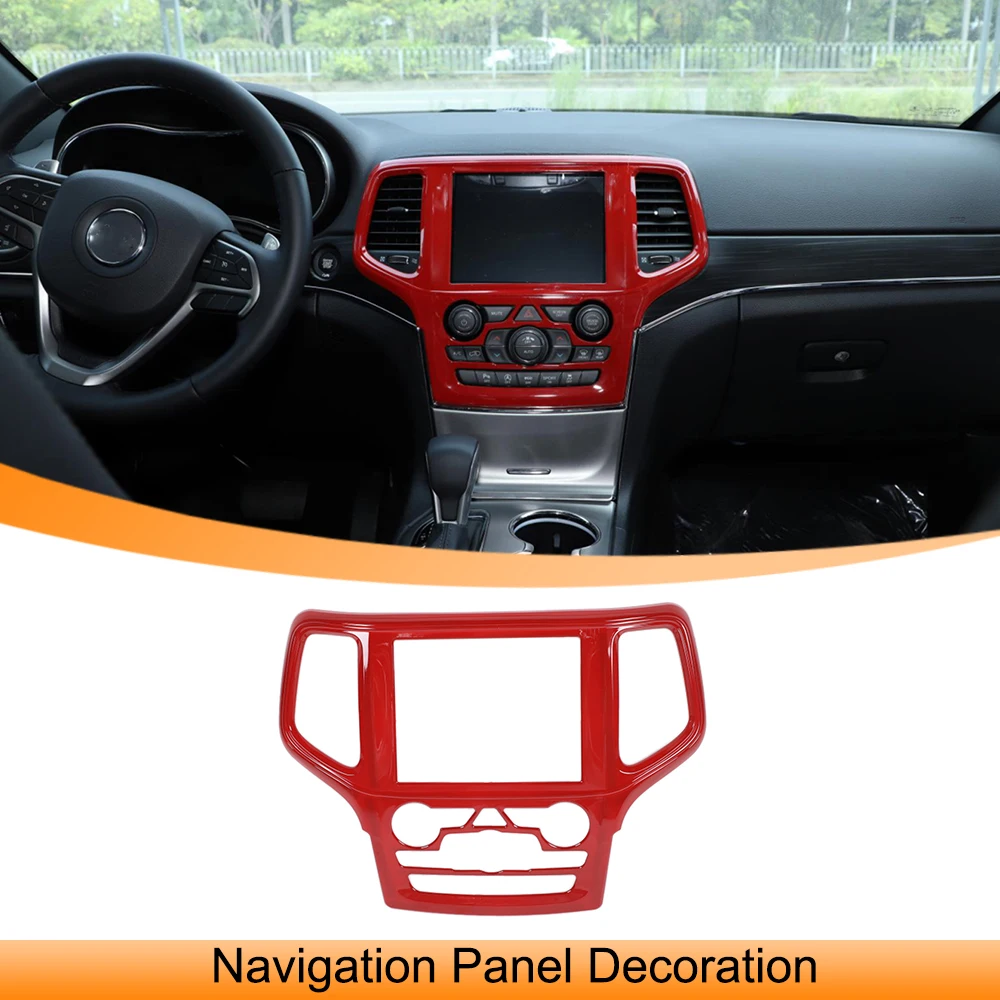 

Car Central Control Navigation Panel Decoration Stickers Trim Frame for Jeep Grand Cherokee 2019 2020 2021 2022 2023 Accessories